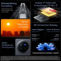 vivo X Fold3 Pro (Celestial Black, 512 GB)  (16 GB RAM) - Black, 16+512