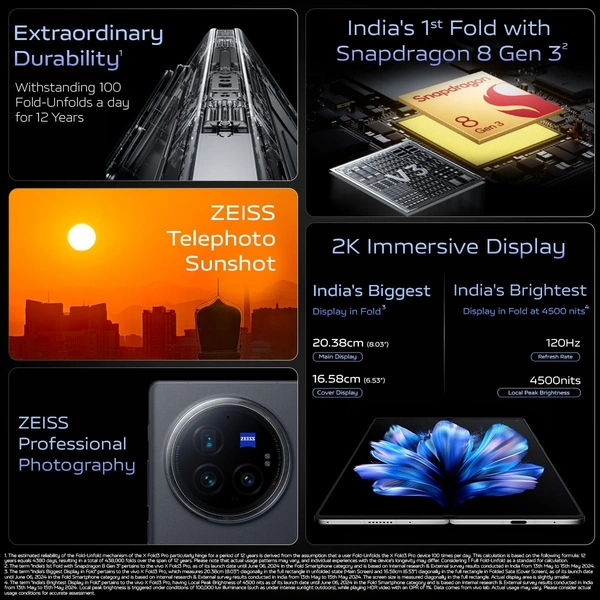 vivo X Fold3 Pro (Celestial Black, 512 GB)  (16 GB RAM) - Black, 16+512