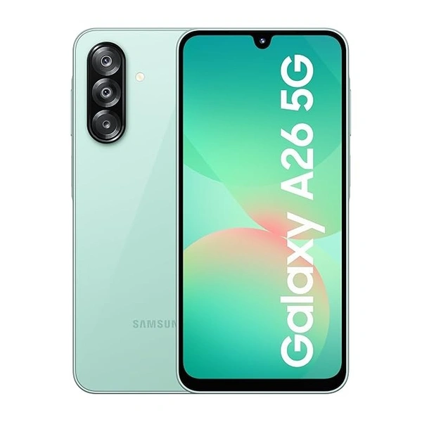 Samsung Galaxy A26 5G (Awesome mint, 8GB, 128GB) | Awesome Intelligence: Circle to Search, Intelligent Editing | Awesome 50MP Triple Camera | IP67 - Awesome Mint, 8GB-128GB