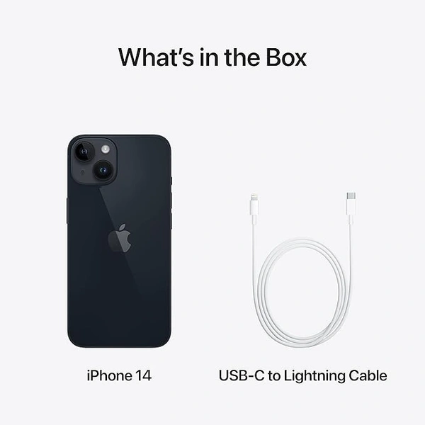 ( GLOBAL ) Apple iPhone 14 (128 GB) - Midnight - Black, 128GB