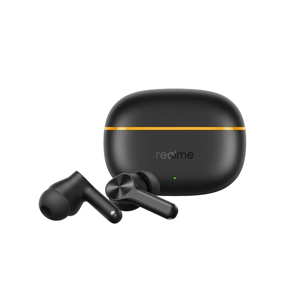 realme Buds T200 Lite Bluetooth in Ear Earbuds,4 Mic, AI ENC for Calls,48 Hours Total Playback with Fast Charging and Low Latency Gaming TWS,Google Fast Pair, with mic (Volt Black) - Black, Realme Buds T200 Lite  (BLACK )