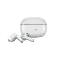 realme Buds T200 Lite Bluetooth in Ear Earbuds,4 Mic, AI ENC for Calls,48 Hours Total Playback with Fast Charging and Ultra Low Latency Gaming TWS,Google Fast Pair,with mic (Storm Grey) - WHITE, realme Buds T200 Lite