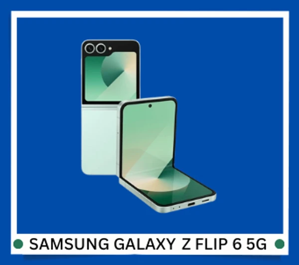 Samsung Galaxy Z Flip 6 5G AI Smartphone (Mint, 12GB RAM, 512GB Storage) - mint Green, 12+512