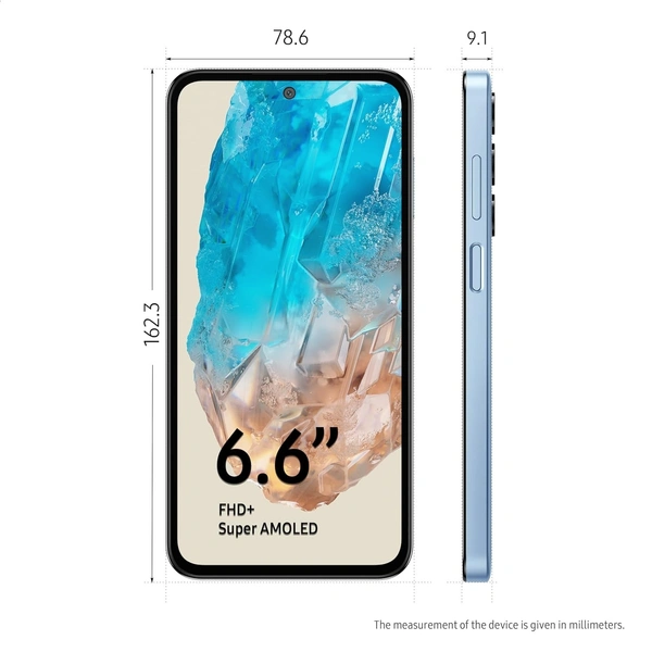 Samsung Galaxy M35 5G (DayBreak Blue,8GB RAM,128GB Storage) - DayBreak Blue, 8GB-128GB