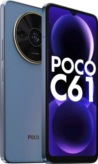 POCO C61 (Ethereal Blue, 64 GB)  (4 GB RAM) - Ethereal Blue, 4GB-64GB