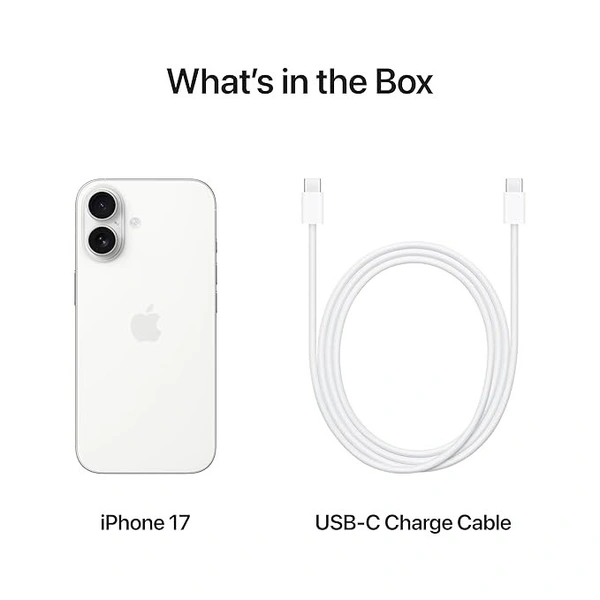 APPLE IPHONE 17 (white, 256GB STORAGE)