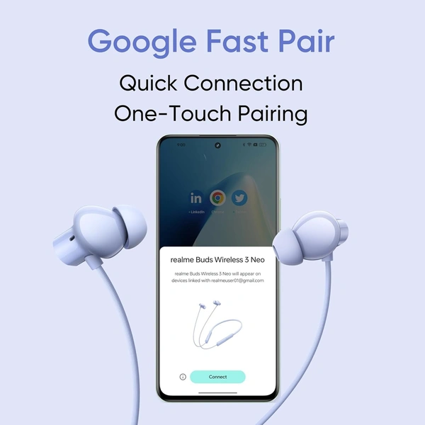 REALME BUDS  WIRELESS 3 NEO (BLUE) - REALME BUDS  WIRELESS 3 NEO (BLUE)