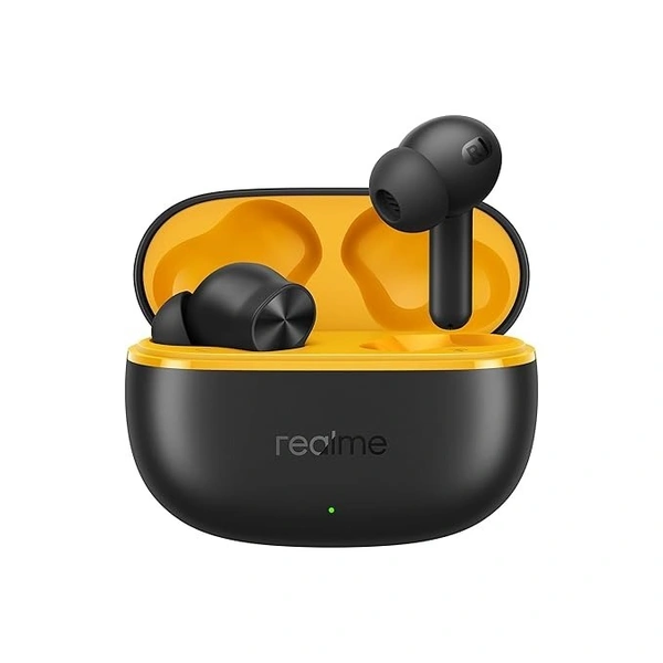 realme Buds T200 Lite Bluetooth in Ear Earbuds,4 Mic, AI ENC for Calls,48 Hours Total Playback with Fast Charging and Low Latency Gaming TWS,Google Fast Pair, with mic (Volt Black) - Black, Realme Buds T200 Lite  (BLACK )
