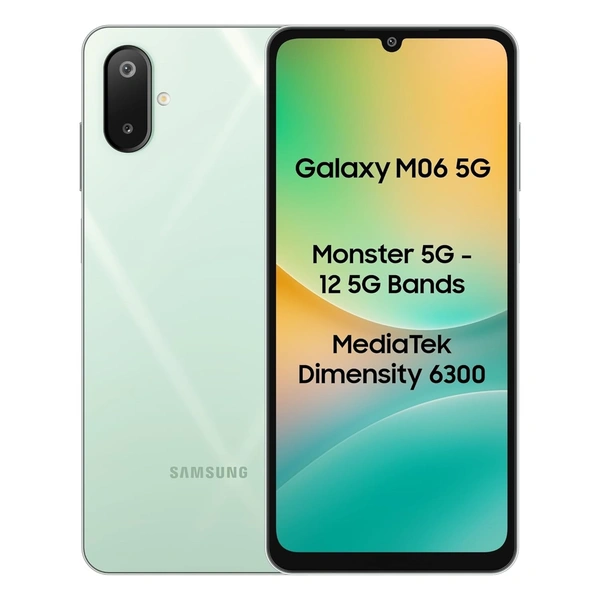 Samsung Galaxy M06 5G (Sage Green, 6GB RAM, 128 GB Storage)  - Sage Green, Samsung Galaxy M06 5G (Sage Green, 6GB RAM, 128 GB Storage)
