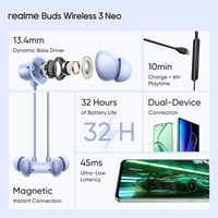 REALME BUDS  WIRELESS 3 NEO (BLUE) - REALME BUDS  WIRELESS 3 NEO (BLUE)