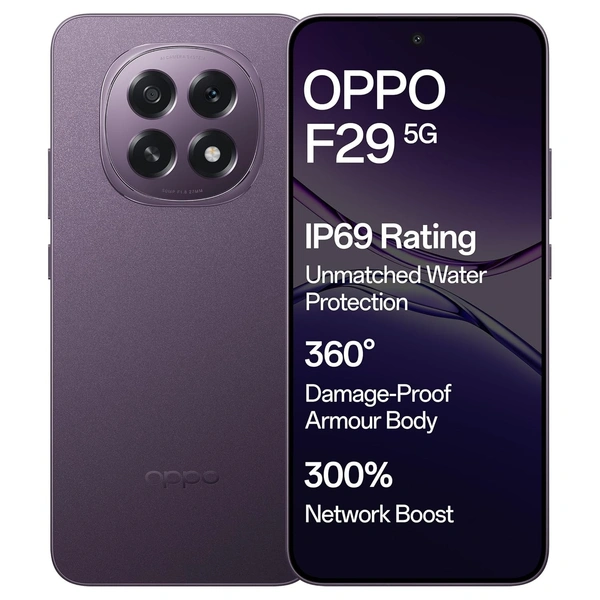 OPPO F29 5G (Deep Purple , 8GB RAM, 128GB Storage) - Deep Purple, OPPO F29 5G (Deep Purple , 8GB RAM, 128GB Storage)