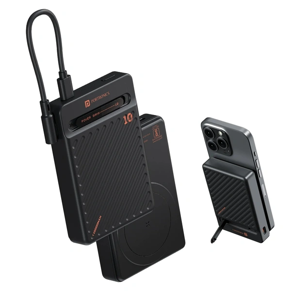PORTRONICS  CHYRO  (10000MAH ,20WATT FAST CHARGING) - Black, PORTRONICS  CHYRO  (10000MAH ,20WATT FAST CHARGING)