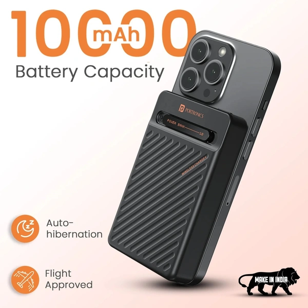 PORTRONICS  CHYRO  (10000MAH ,20WATT FAST CHARGING) - Black, PORTRONICS  CHYRO  (10000MAH ,20WATT FAST CHARGING)
