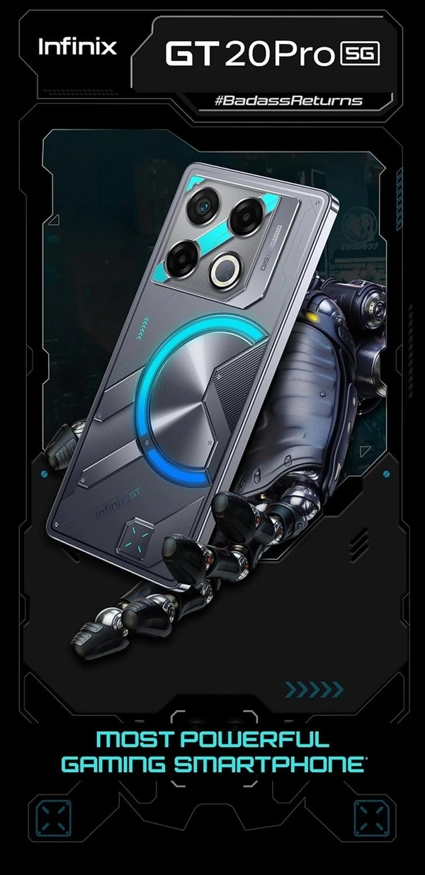 Infinix GT 20 Pro 5G (Mecha Orange, 8GB RAM, 256GB Storage) | Up to 16GB Extented RAM | 6.78" AMOLED Display  - Orange, 8+256