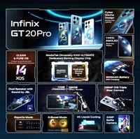 Infinix GT 20 Pro (Mecha Blue, 256 GB)  (12 GB RAM) - Mecha Blue, 12+256
