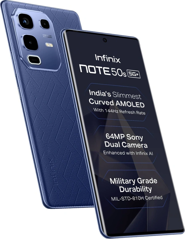 Infinix Note 50s 5G+ (Marine Drift, 256 GB)  (8 GB RAM) - Marine Drift, Infinix Note 50s 5G+ (Marine Drift, 256 GB)  (8 GB RAM)