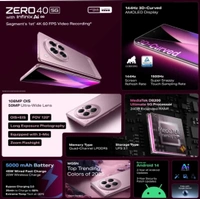 Infinix Zero 40 5G (Rock Black, 256 GB) (12 GB RAM) - Black, 12+256