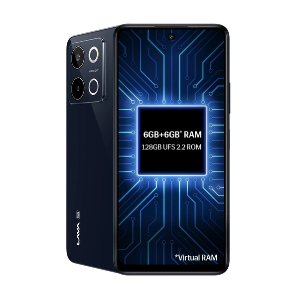 Lava Blaze 3 5G (Glass Blue, 6GB+128GB) - GLASS BLUE, Lava Blaze 3 5G (Glass Blue, 6GB+128GB)