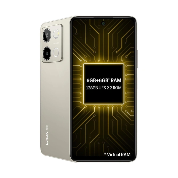 Lava Blaze 3 5G (Glass GOLD, 6GB+128GB) - GLASS GOLD, Lava Blaze 3 5G (Glass GOLD, 6GB+128GB)