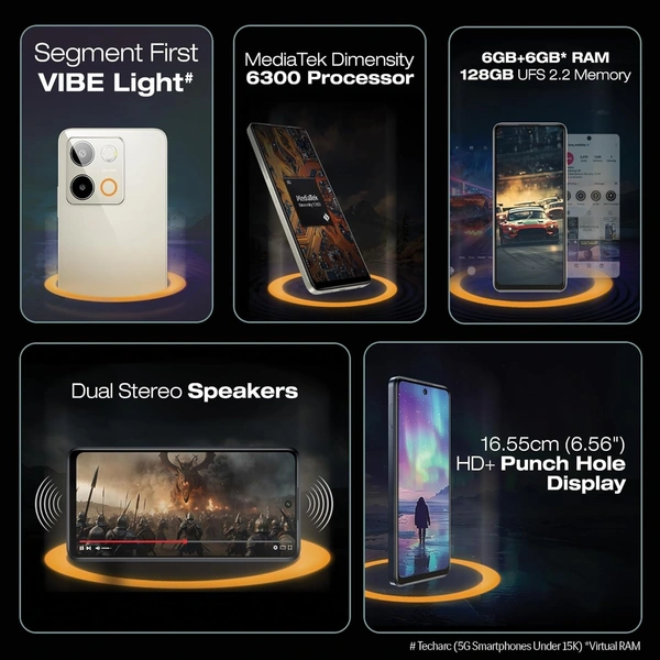 Lava Blaze 3 5G (Glass GOLD, 6GB+128GB) - GLASS GOLD, Lava Blaze 3 5G (Glass GOLD, 6GB+128GB)