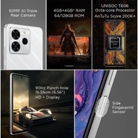 Lava Yuva 4 (Glossy White, 4 GB RAM, 128 GB Storage) - GLOSSY WHITE, Lava Yuva 4 (Glossy White, 4 GB RAM, 128 GB Storage)