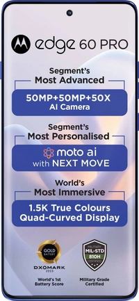 MOTOROLA Edge 60 Pro (Pantone Dazzling Blue, 256 GB)  (12 GB RAM) - Pantone Dazzling Blue, MOTOROLA Edge 60 Pro (Pantone Dazzling Blue, 256 GB)  (12 GB RAM)