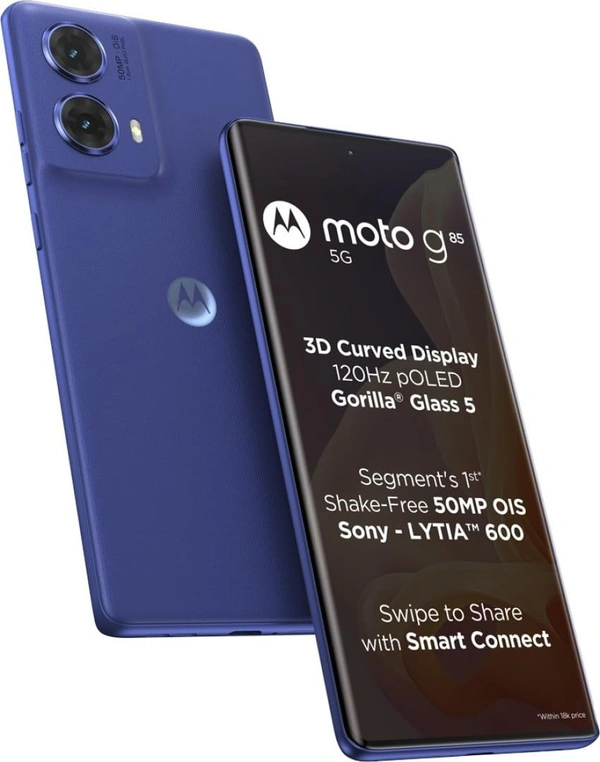 Motorola G85 5G (Cobalt Blue, 128 GB)  (8 GB RAM) - Cobalt Blue, 8+128