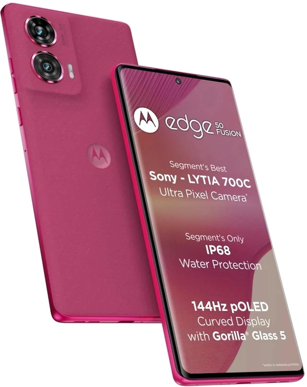 Motorola Edge 50 Fusion (Hot Pink, 128 GB)  (8 GB RAM) - Hot Pink, 8+128