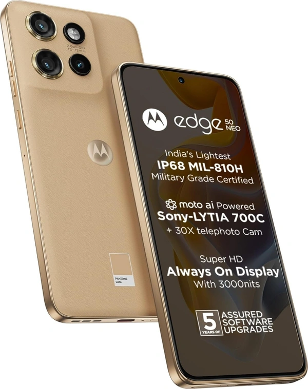 Motorola Edge 50 Neo (PANTONE Latte, 256 GB)  (8 GB RAM) - latte, 8+256