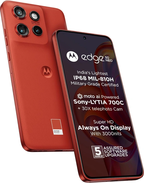 Motorola Edge 50 Neo (PANTONE Poinciana, 256 GB)  (8 GB RAM) - poinciana, 8+256