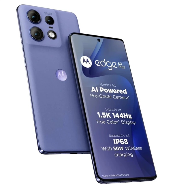 Motorola Edge 50 Pro 5G (Luxe Lavender, 256 GB)  (8 GB RAM) - Luxe Lavender, 8GB-256GB