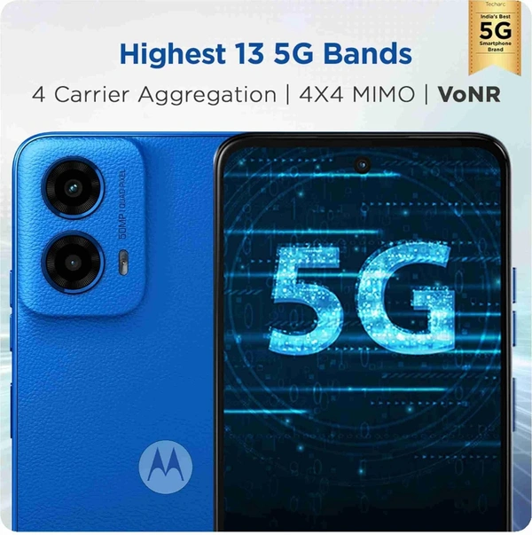 Motorola g45 5G (Brilliant Blue, 128 GB)  (4 GB RAM) - blue, 4+128