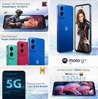 Motorola g45 5G (Brilliant Blue, 128 GB)  (8 GB RAM) - Blue, 8+128