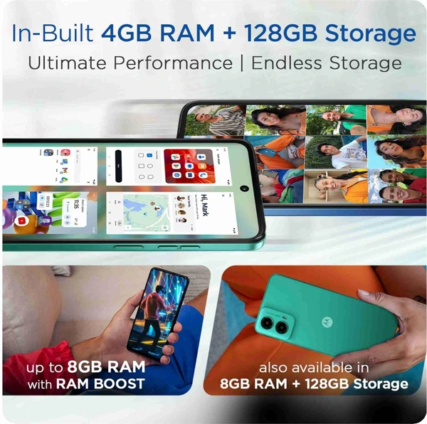 Motorola g45 5G (Brilliant Green, 128 GB)  (4 GB RAM) - green, 4+128