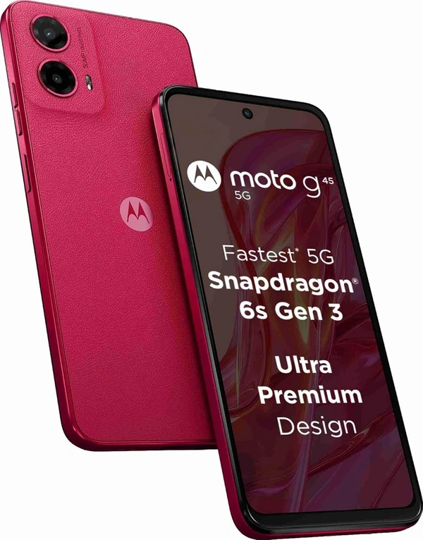 Motorola g45 5G (Viva Magenta, 128 GB)  (8 GB RAM) - magenta, 8+128