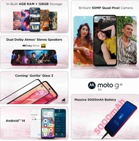 Motorola g45 5G (Viva Magenta, 128 GB)  (8 GB RAM) - magenta, 8+128