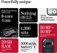 Nothing Phone (2a) 5G (Black, 128 GB)  (8 GB RAM) - Black, 8+128