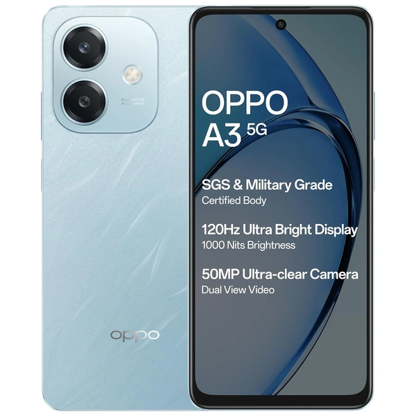 OPPO A3 5G (Ocean Blue, 128 GB)  (6 GB RAM) - blue, 6+128