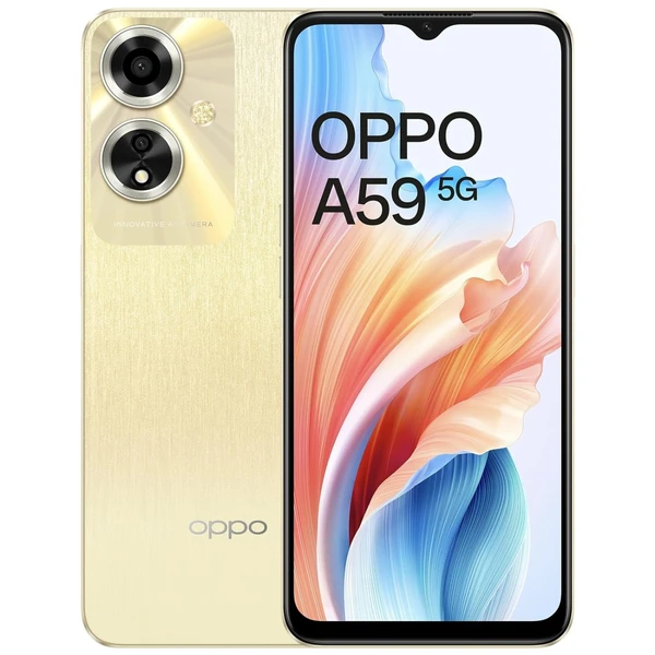 OPPO A59 5G (Silk Gold, 128 GB)  (4 GB RAM) - Gold, 4GB-128GB