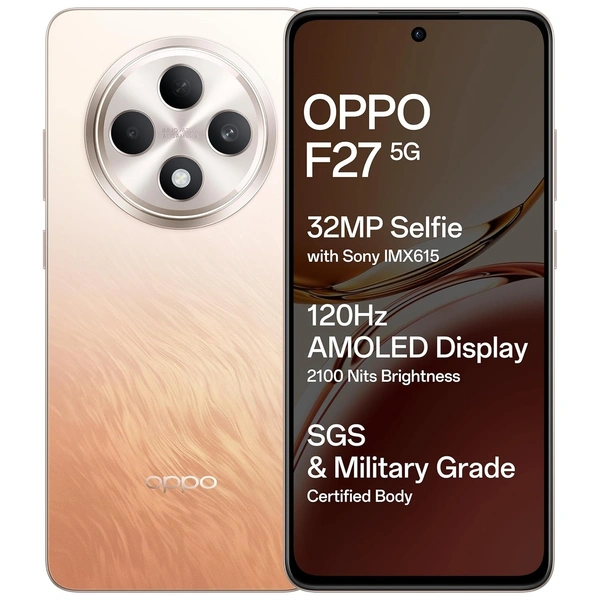 OPPO F27 5G (Amber Orange, 256 GB)  (8 GB RAM) - orange, 8+256