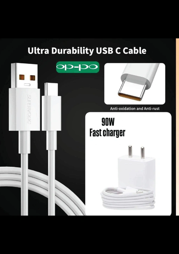 Op-po 90W SuperVOOC Type C Charger with 6 Month Warranty 