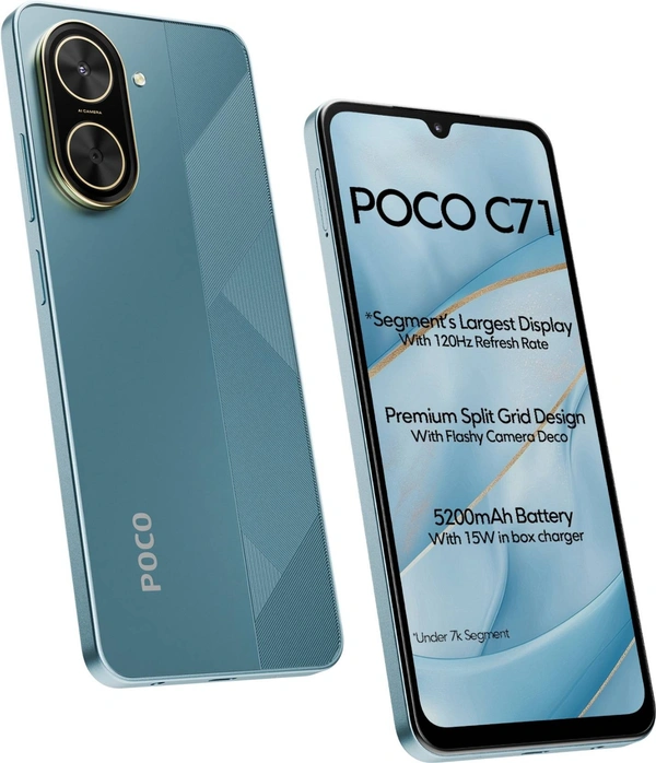 POCO C71 (Cool Blue, 128 GB)  (4 GB RAM) - Cool Blue, POCO C71 (Cool Blue, 128 GB)  (4 GB RAM)