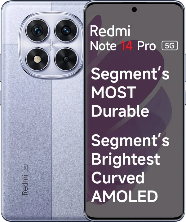 REDMI Note 14 Pro 5G (Phantom Purple, 128 GB)  (8 GB RAM) - Phantom Purple, 8+128