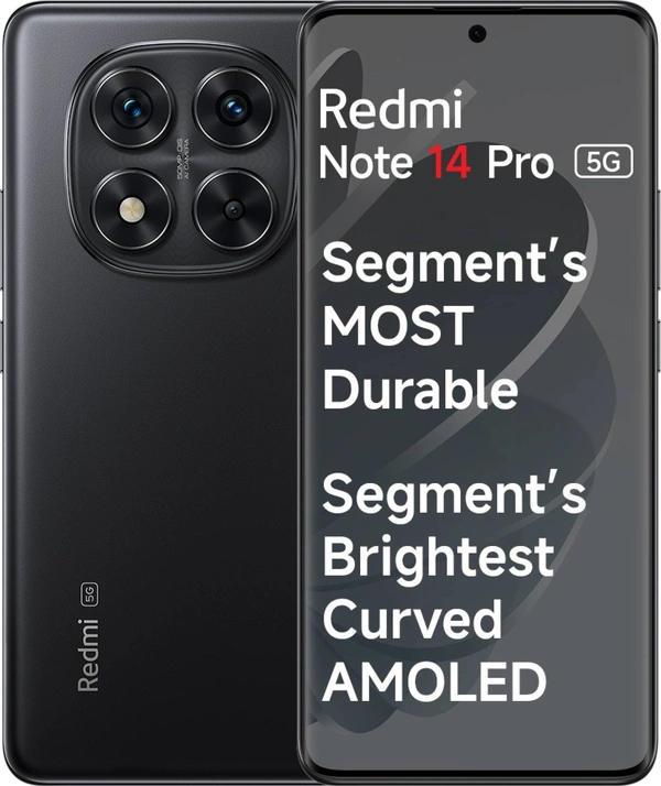 REDMI Note 14 Pro 5G (Titan Black, 128 GB)  (8 GB RAM) - Titan Black, 8+128