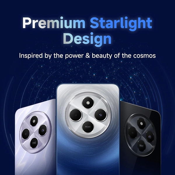 Redmi 14C 5G (Starlight Blue, 4GB RAM, 64GB Storage) | Superfast 4nm Snapdragon 4 Gen 2 | 120Hz 17.47cm (6.88”) Display | 5160mAh Battery | 50MP Dual Camera | Premium Starlight Design - Blue, 4+64