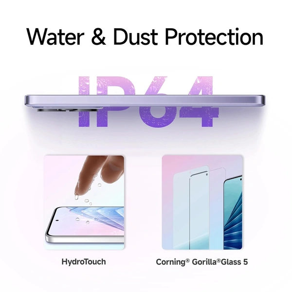 Redmi Note 14 5G (Mystique White, 6GB RAM 128GB Storage) | Global Debut MTK Dimensity 7025 Ultra | 2100 nits Segment Brightest 120Hz AMOLED | 50MP Sony LYT 600 OIS+EIS Triple Camera - white, 6+128