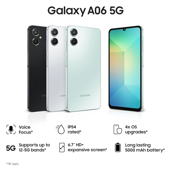 Samsung Galaxy A06 5G (Black, 6GB RAM, 128GB Storage) - Black, Samsung Galaxy A06 5G (Black, 6GB RAM, 128GB Storage)