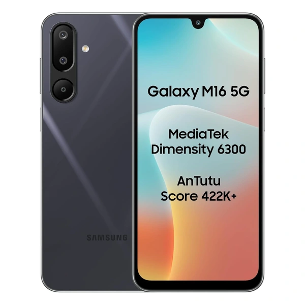 Samsung Galaxy M16 5G (Thunder Black, 6GB RAM, 128 GB Storage) - Thunder Black, Samsung Galaxy M16 5G (Thunder Black, 6GB RAM, 128 GB Storage)