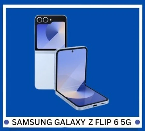 Samsung Galaxy Z Flip 6 5G AI Smartphone (Blue, 12GB RAM, 256GB Storage) - Blue, 12+256