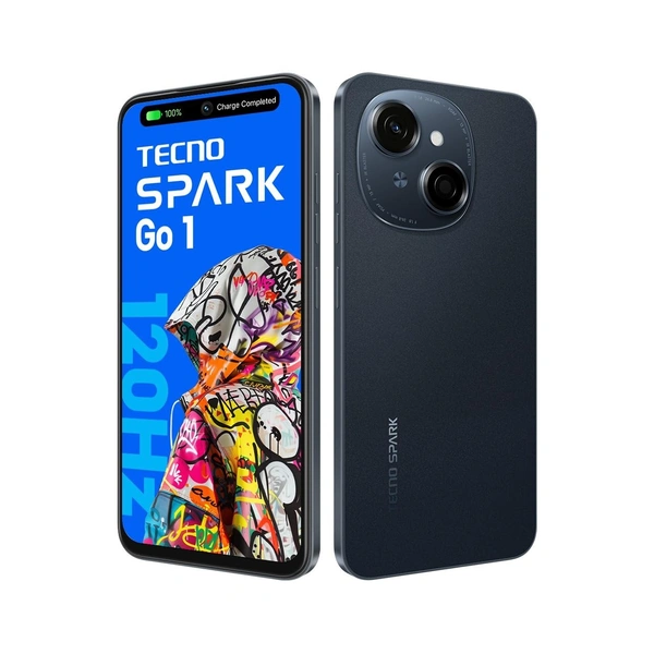 Tecno Spark Go 1 (Startrail Black, 64 GB)  (3 GB RAM) - black, 3+64